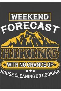 Weekend Forecast Hiking with No Change of House Cleaning or Cooking
