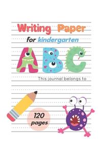 Writing Paper For Kindergarten