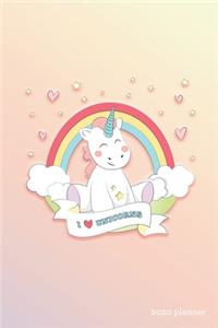 I Love Unicorns 2020 Planner