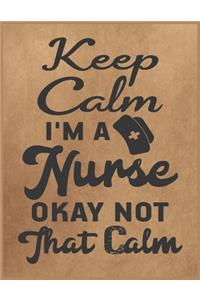 Keep calm I'm a nurse okay not that calm