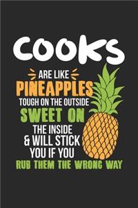 Cooks Are Like Pineapples. Tough On The Outside Sweet On The Inside