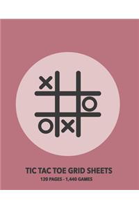 Tic Tac Toe Grid Sheets