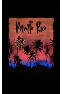 Puerto Rico: Caribbean Christmas Notebook With Lined College Ruled Paper For Taking Notes. Stylish Tropical Travel Journal Diary 5 x 8 Inch Soft Cover. For Home,