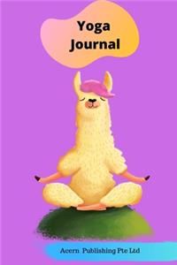 Llama Theme Yoga Journal