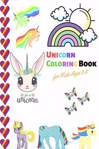 Unicorn Coloring Book for Kids Ages 2-8
