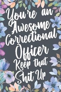 You're An Awesome Correctional Officer Keep That Shit Up