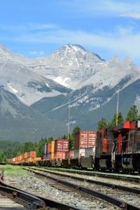 Railroad Train Station in Banff National Park, Alberta, Canada Journal