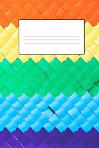 Rainbow Dot Grid Book - Colour Is Life