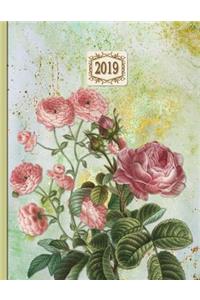 2019 Planner; Roses Pink