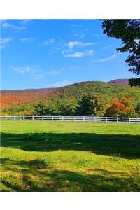School Composition Book Open Field Mountain View 130 Pages