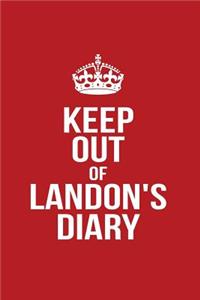 Keep Out of Landon's Diary