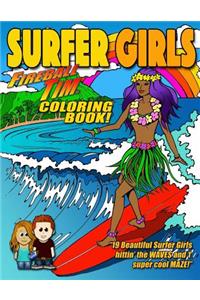 Fireball Tim SURFER GIRLS Coloring Book