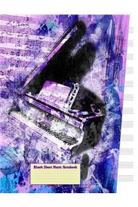 Blank Sheet Music Notebook