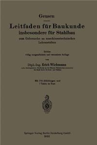 Leitfaden Für Baukunde Insbesondere Für Stahlbau
