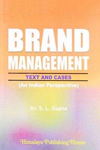 BRAND MNAGEMENT TEXT AND CASES....Gupta S L