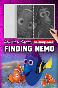 finding nemo dots lines spirals coloring book