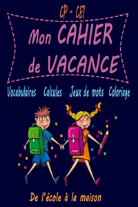 Mon cahier de vacance