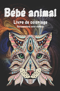 Bébé animal - Livre de coloriage - Conceptions anti-stress