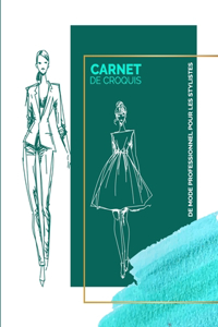 Carnet de croquis de mode professionnel pour stylistes