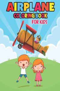 Airplane coloring book for kids