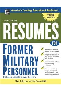 Resumes for Former Military Personnel