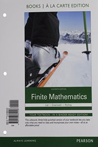 Finite Mathematics, Books a la Carte Plus Mylab Math Access Card Package