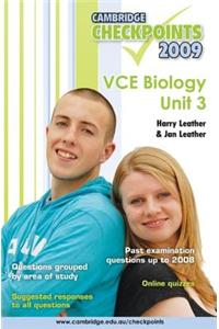 Cambridge Checkpoints VCE Biology Unit 3 2009