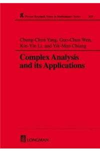 Complex Analysis and Its Applications