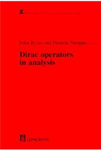 Dirac Operators in Analysis