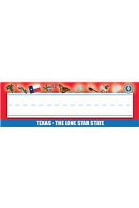 Texas Nameplates - Pack of 36