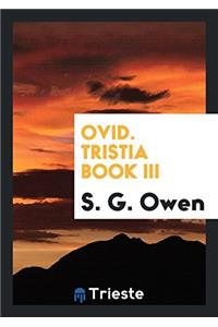 Ovid: Tristia Book III.