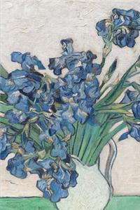 Journal: Blank lined journal featuring Irises by Vincent Van Gogh