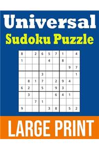 Universal Sudoku Puzzle Large Print