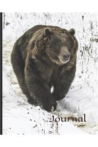 Journal: Wildlife Theme Journal - Alaska, Grizzly Bear, Alaskan Wildlife, Alaskan Bear, American Wildlife, Arctic Animals, 8x10"