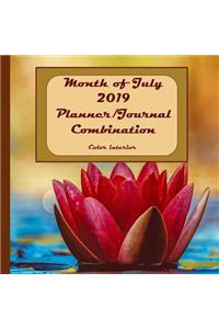 Month of July 2019 Planner/Journal Combination