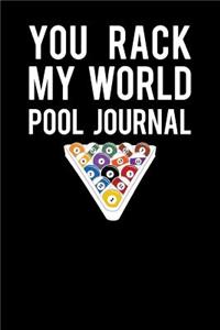 Your Rack My World Pool Journal