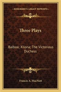 Three Plays