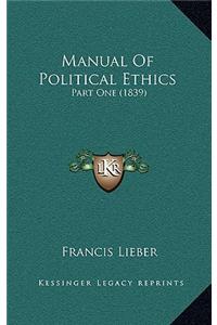 Manual of Political Ethics