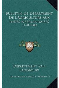 Bulletin De Department De L'Agriculture Aux Indes Neerlandaises