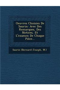 Oeuvres Choisies de Saurin