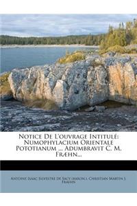 Notice de L'Ouvrage Intitul
