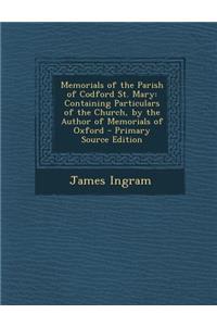 Memorials of the Parish of Codford St. Mary