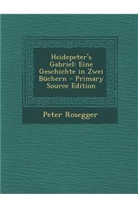 Heidepeter's Gabriel: Eine Geschichte in Zwei Buchern