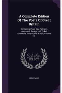 A Complete Edition of the Poets of Great Britain