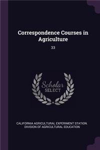 Correspondence Courses in Agriculture
