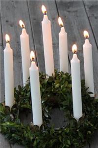 Lucia Candle Crown Christmas in Sweden Journal