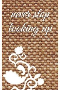 never stop looking up
