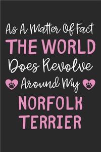 As A Matter Of Fact The World Does Revolve Around My Norfolk Terrier