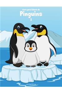 Livro para Colorir de Pinguins 2