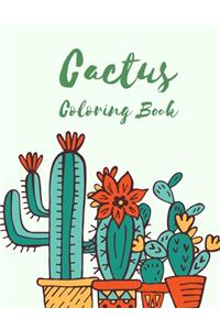 Cactus Coloring Book for Adults